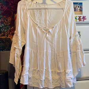 White Lace Fairy Top